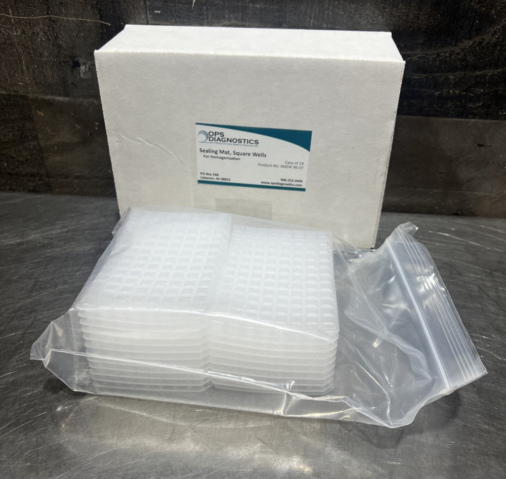 OPS DIAGNOSTICS SEALING MATS FOR 96 DEEP WELL PLATE, SQUARE WELLS. 22 Count