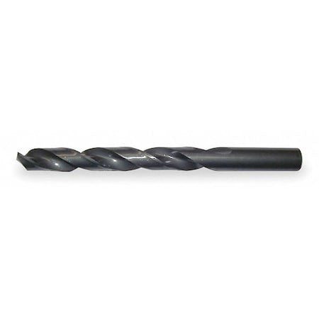 Zoro Select 5Xl81 4-1/2" Hss Black Oxide 135 Deg. Jobber Length Drill Bit