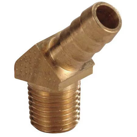 Zoro Select 6Afr5 Hose Barb,3/8 In Barb,1/4 In Mnpt,Brass
