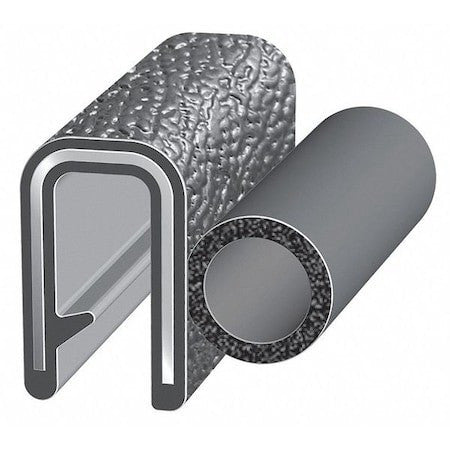Trim-Lok 3100B3x3/16A-25 Trim Seal, Epdm, 25 Ft Length, 3/4 In Overall Width,