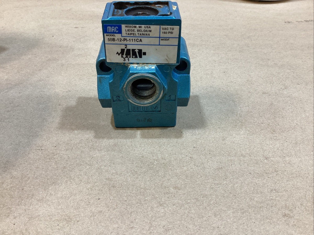 MAC 55B-12-PI-111CA, Pnuematic Solenoid Valve