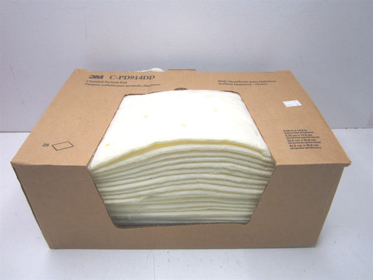 3M (C-PD914DD) 23.5 gal Volume Yellow Absorbent Pads - Pack of 25 