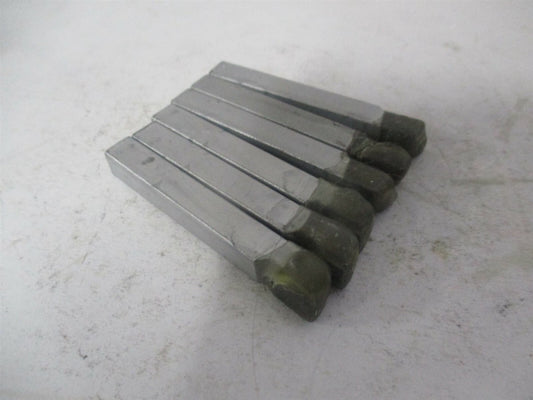 (100) 1/4 x 1/4″ Grade C2 Square Shoulder Turning Single Point Tool Bit - Qty 6