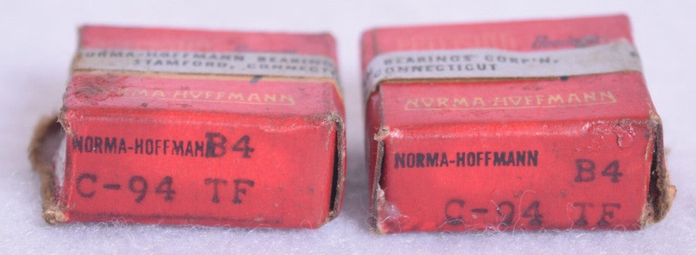2 Count Norma Hoffman Precision Steel Ball Bearings C-94 TF
