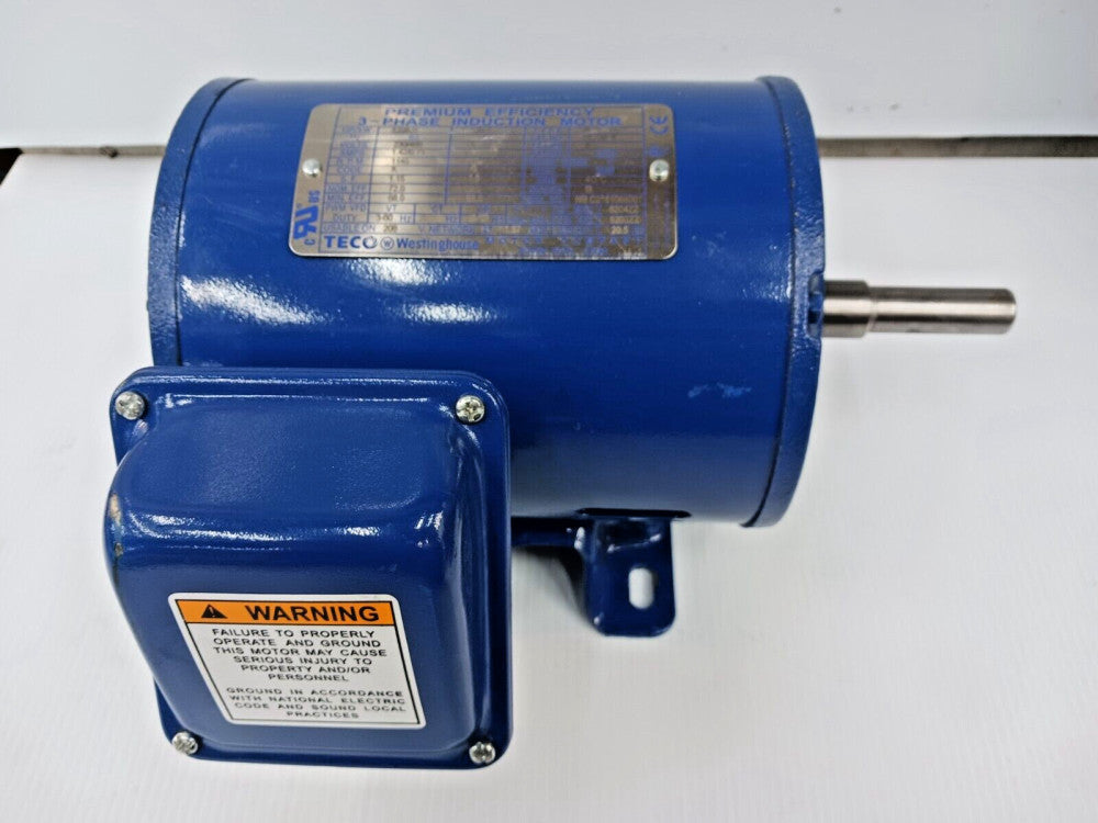 TECO WESTINGHOUSE 1/3 HP 3-PHASE INDUCTION MOTOR 230/460 V 56 FRAME DSP0/36