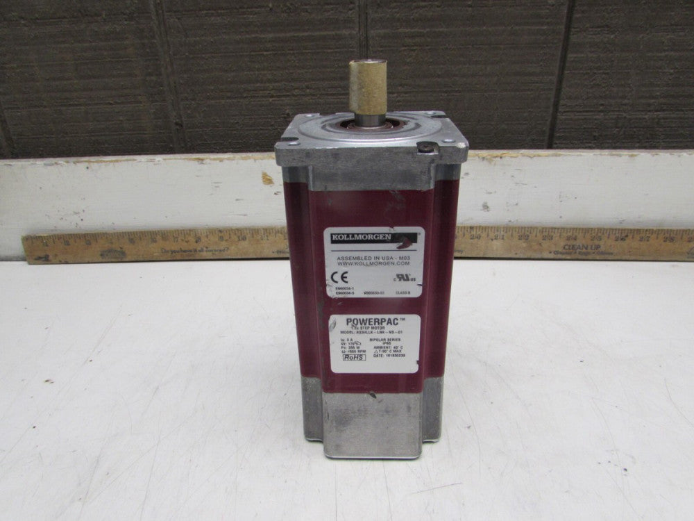 KOLLMORGEN K33HLLK-LNK-NS-01 ,STEPPER MOTOR, 3A,170V,1500RPM, N/NIB! MAKE OFFER!