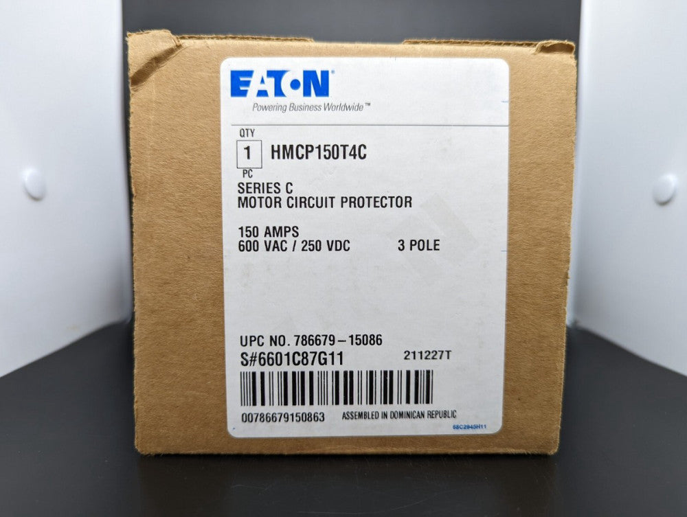 Eaton HMCP150T4C 3P 150A Motor Circuit Protector NEW IN BOX