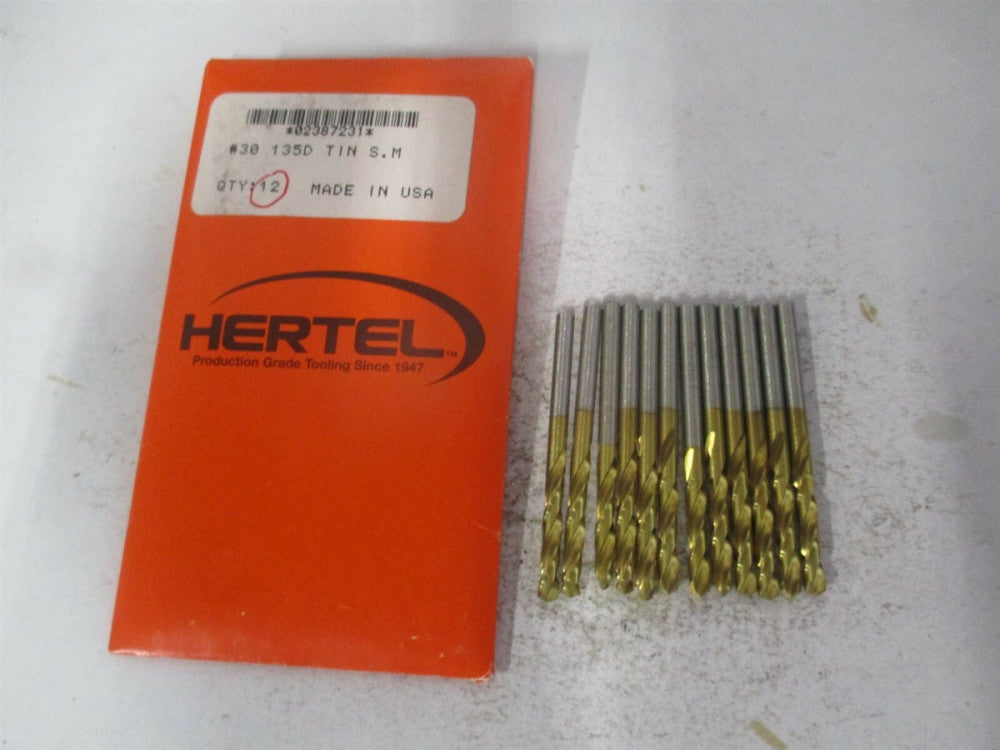 (2387470) #30 15/16" x 1-15/16" 135° Spiral HSS Screw Machine Drill Bit - Qty 12