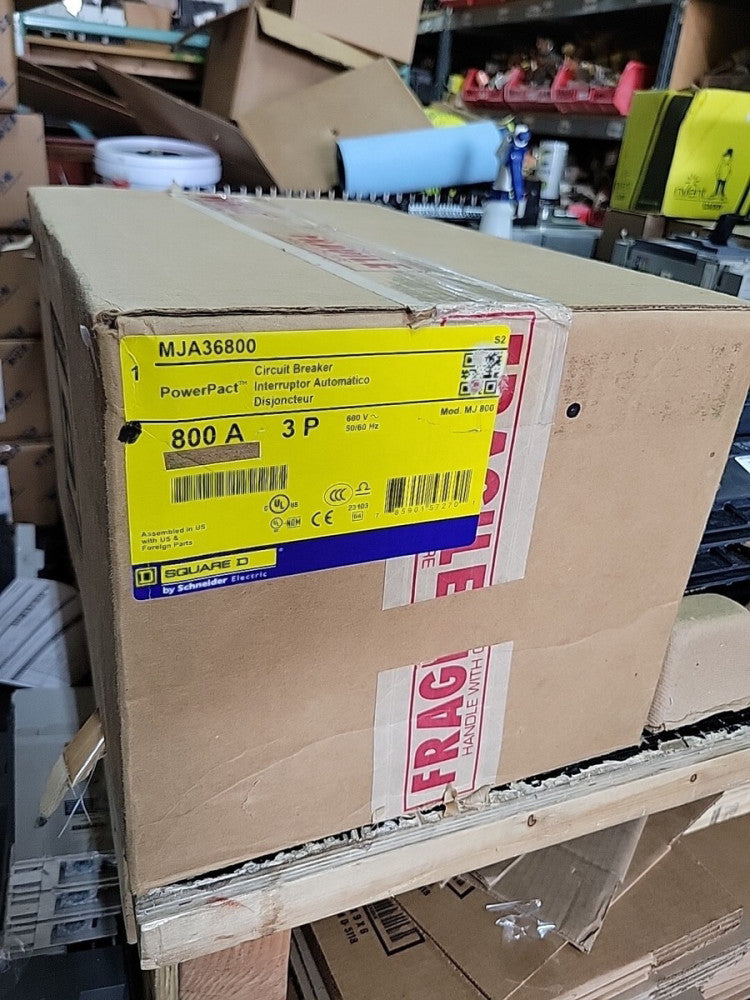 NEW SQUARE D MJA36800 800 amp 3p 65kA@480v PowerPact I line Breaker