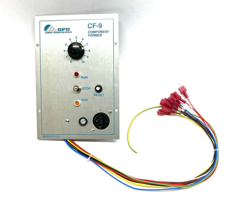 General Production Devices CF-9 Component Former Control Panel Face
