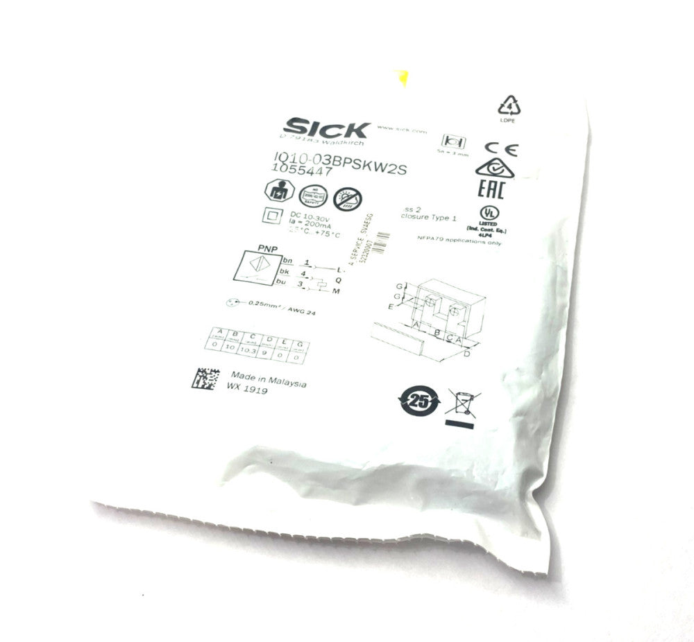 Sick IQ10-03BPSKW2S Inductive Proximity Sensor 1055447