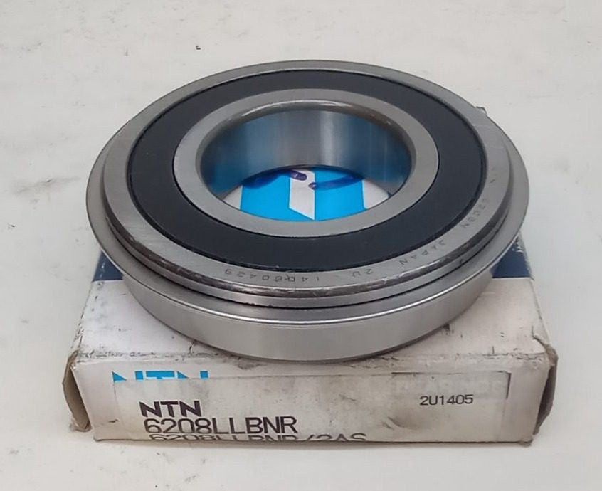 NTN 6208LLBNR Ball Bearing Deep Groove 40X80X18mm Double Sealed With Snap Ring