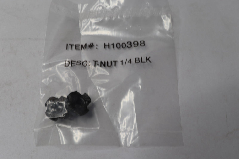 (2-Pk) T-Nut Black 1/4" H100398 