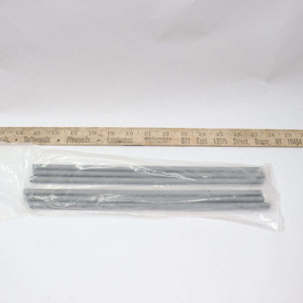 (6-Pk) Non-Hardened All Thread Rod Hot Dipped Galvanized 3/8"-16 x 12"