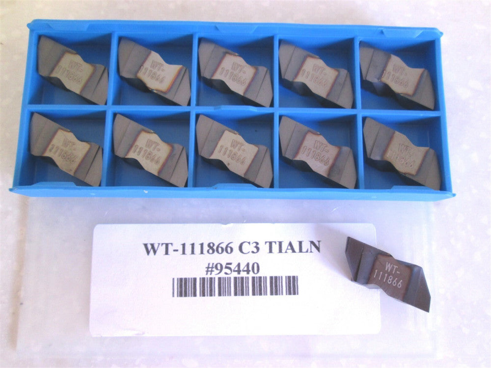WT-111866 C3 TiAlN Carbide Inserts Lot of 11 