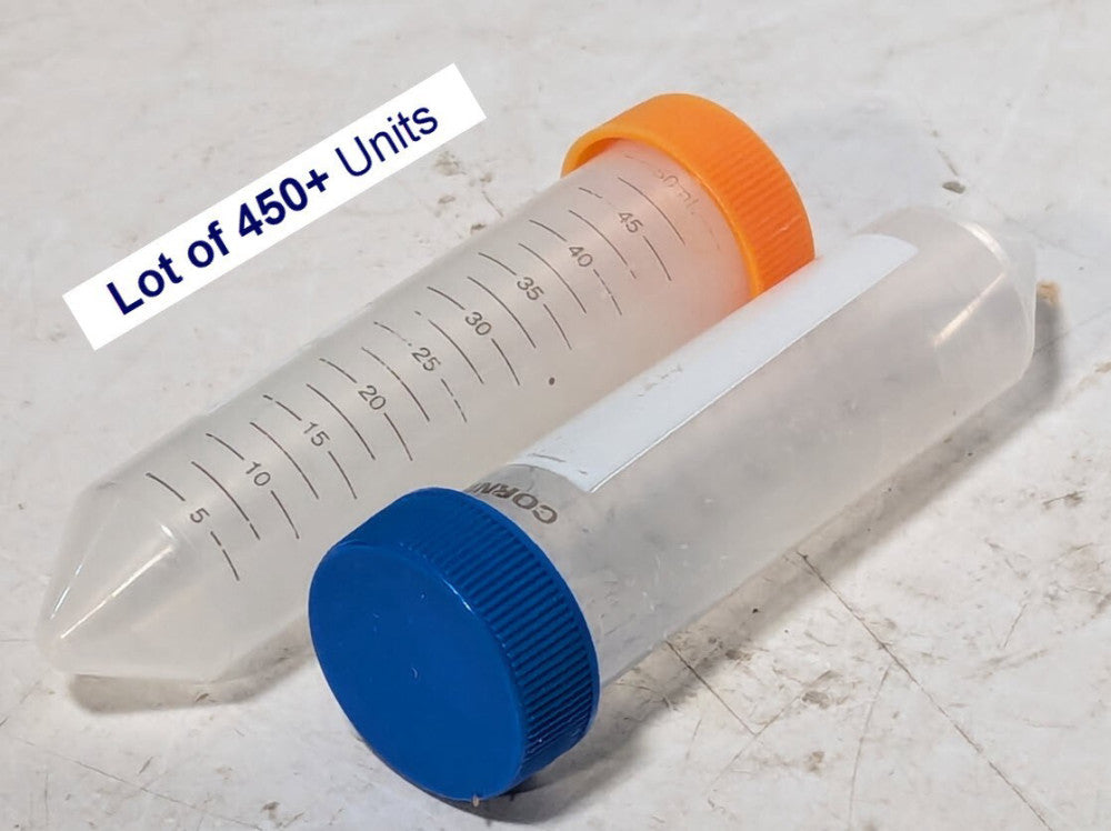 Lot of 450+  Conical 50ml Centrifuge Tubes w Screw Cap, Polypropylene