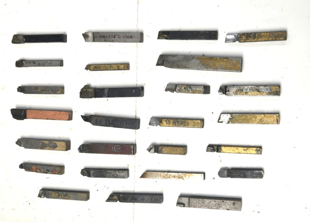 LATHE TOOL BITS MISC TIPS AND SIZES 1.5”-3.2” LENGTHS *LOT OF 26*