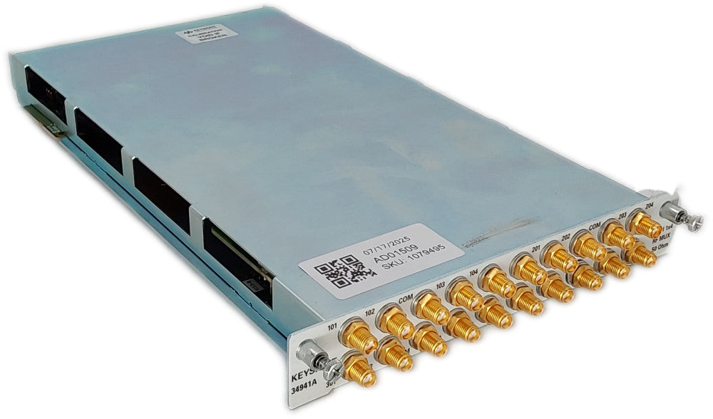 HP Agilent 34941A QUAD 1x4 RF MUX 50 Ohm Module Tested