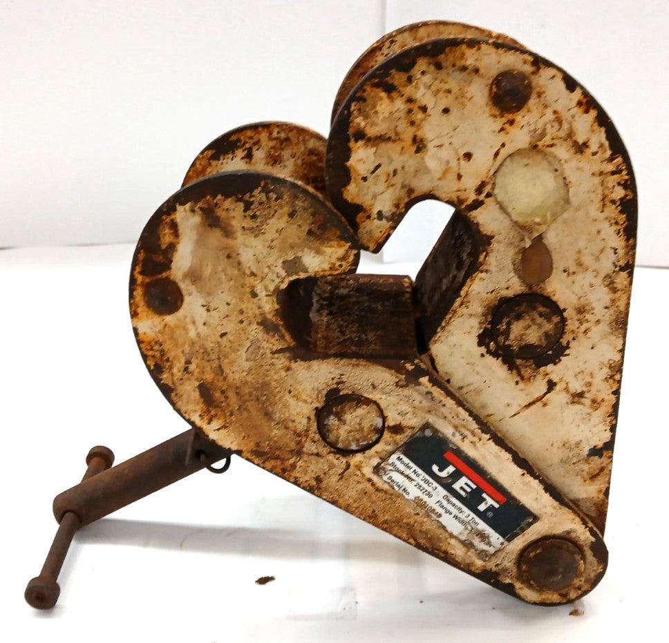 JET BEAM CLAMP MODEL JBC-3 CAPACITY 3 TONS FLANGE WIDTH 3.94"-9.84" NO. 252730