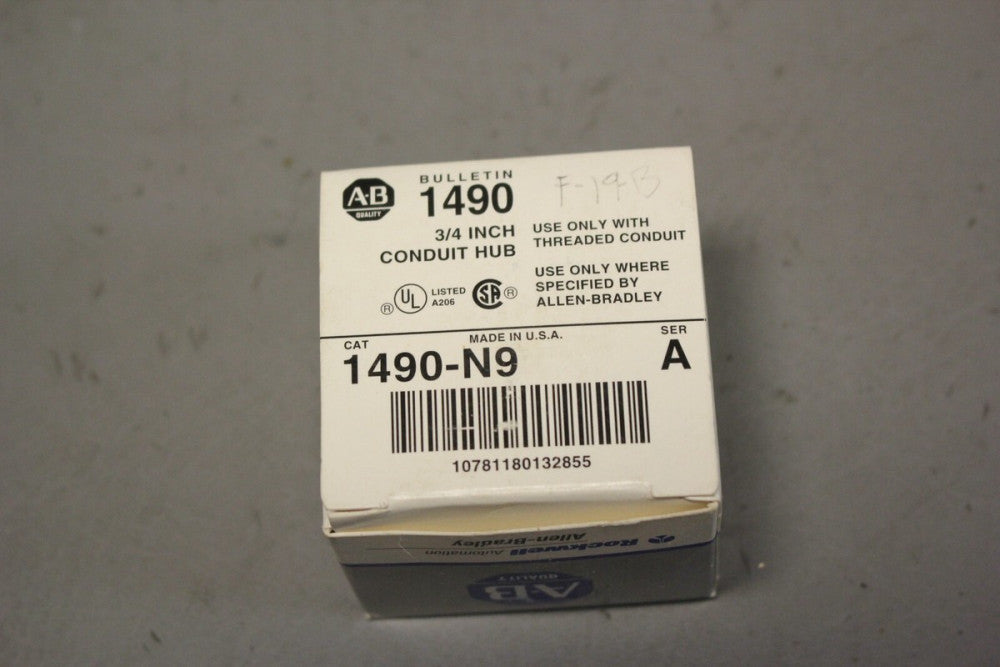 NEW ALLEN BRADLEY BULLETIN 1490-N9  3/4 CONDUIT HUB