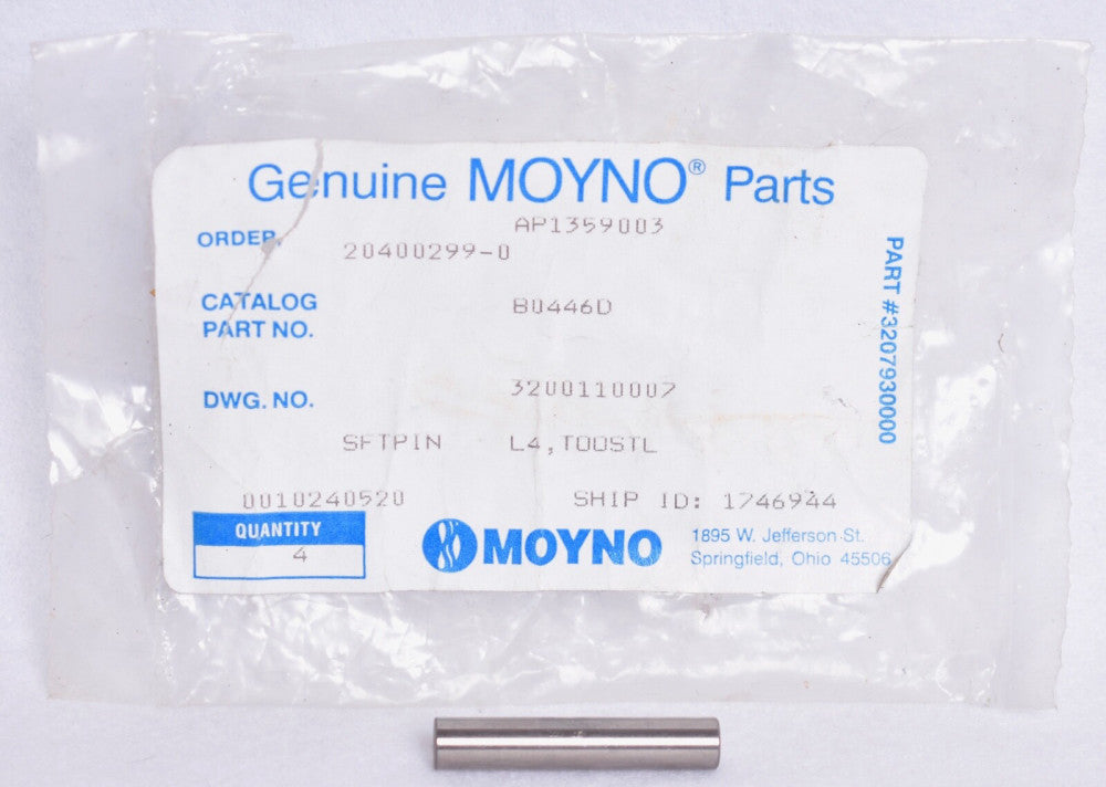 Moyno Pump Shaft Pin for L & J Frame Pumps  B0446D