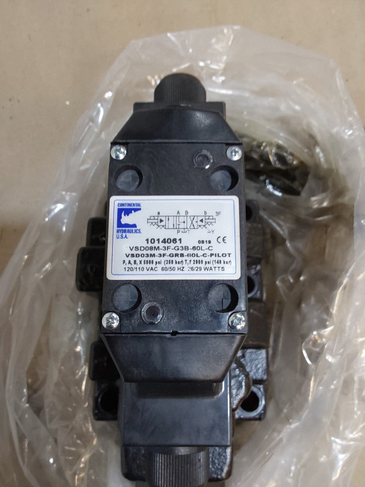 CONTINENTAL HYDRAULICS VSD08M-3F-G3B-60L-C...VSD08M3FG3B60LC (BRAND NEW)
