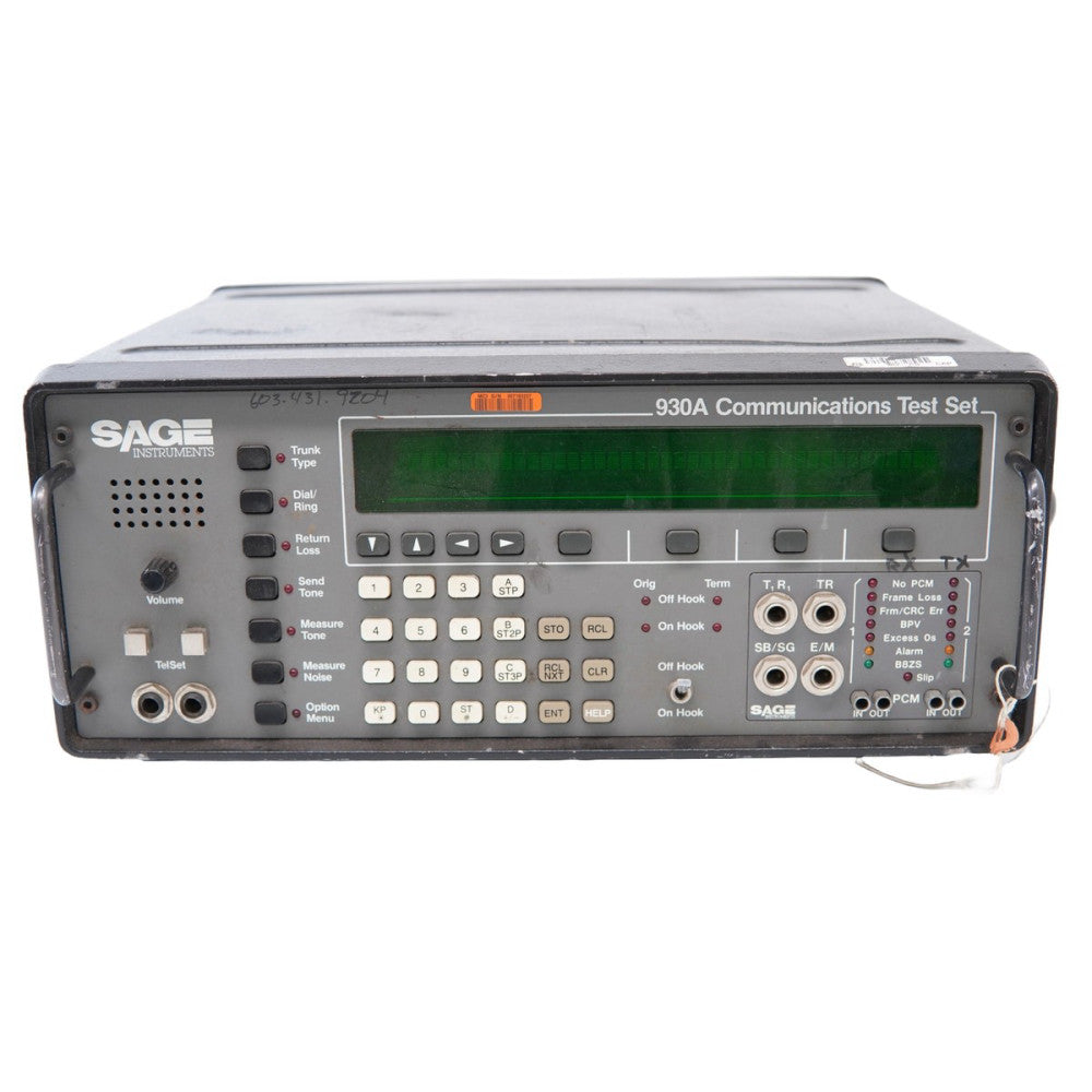 SAGE 930A COMMUNICATIONS TEST SET