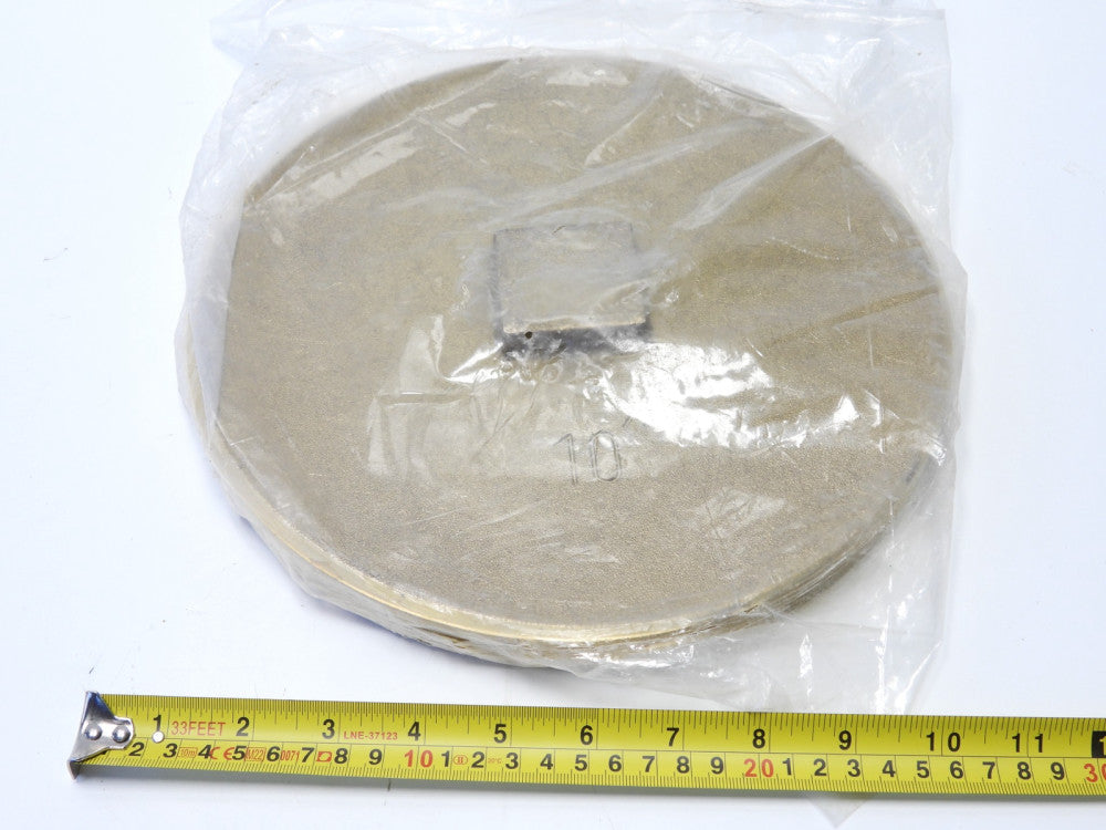 10" Brass Drain Clean Out Cover Plug Raised Nut