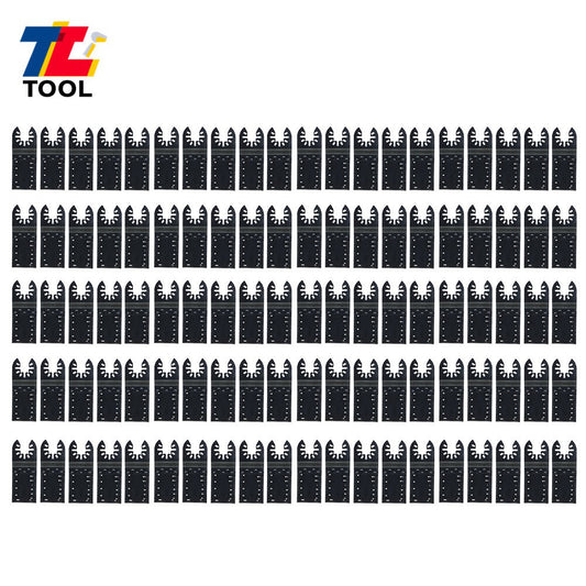 100Pcs 30mm-90mm Standard Oscillating Saw Blade Universal Quick Release Durable