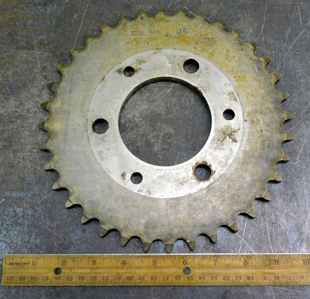 Martin 60A36 A-Plate Roller Chain Sprocket #60 36 Teeth 3-1/4" Bore