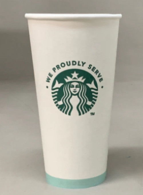 Starbucks Pactiv Evergreen 20 oz White Paper Venti Hot Cups 600/Case Coffee Cup