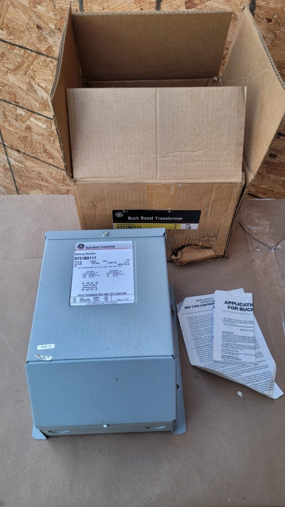 GE 9T51B0111 Buck Boost Transformer 1.5 kVA 1PH 120/240 Primary 12/24 Secondary