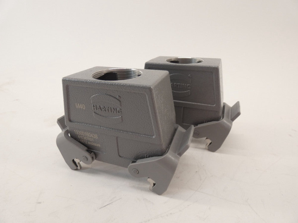 *Lot of 2* Harting 19300160438 Heavy Duty Connector Hood - NEW Surplus!