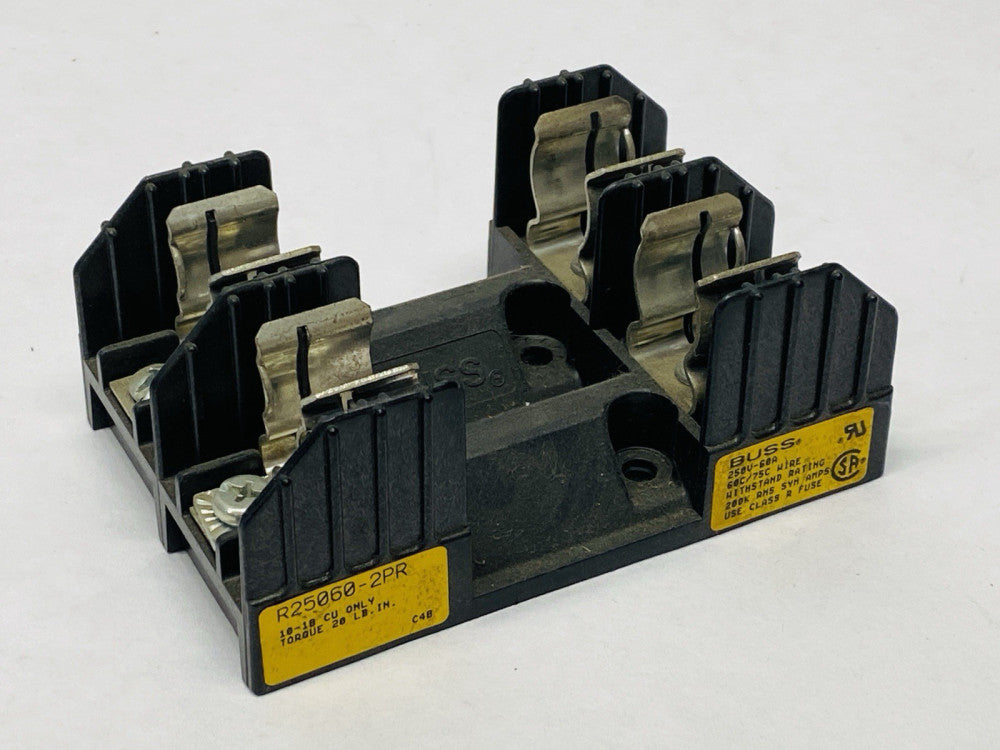 Bussman R25060-2PR Fuse Block 60A 250V 2-Pole