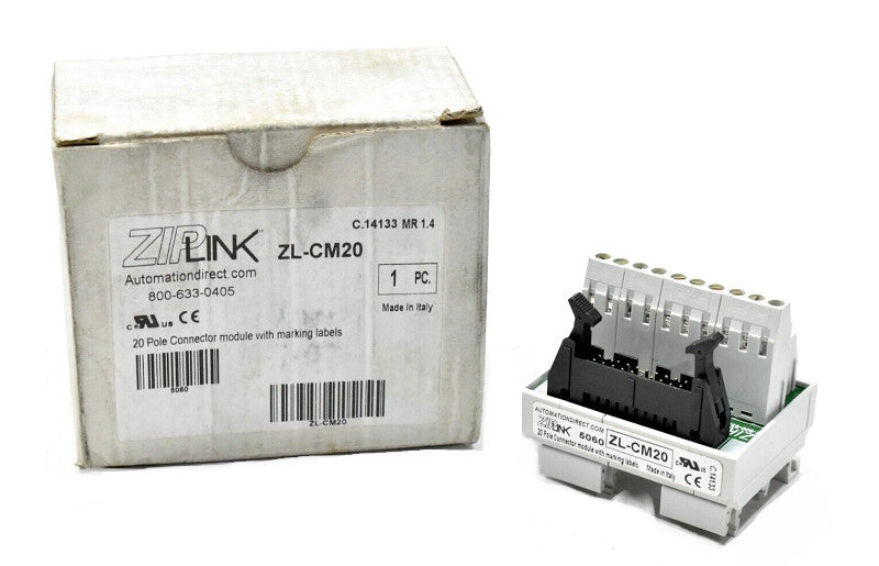 Automation Direct ZIPLink ZL-CM20 Connector Module 20 Pole NOS