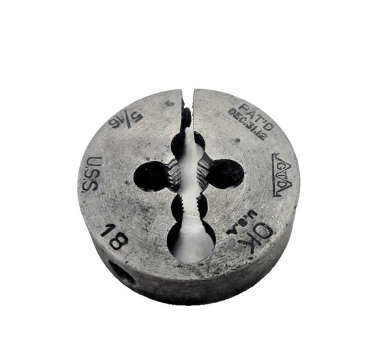GTD 5/16"-18 THREADING DIE 1-1/2" OD 1/2" THICKNESS HSS