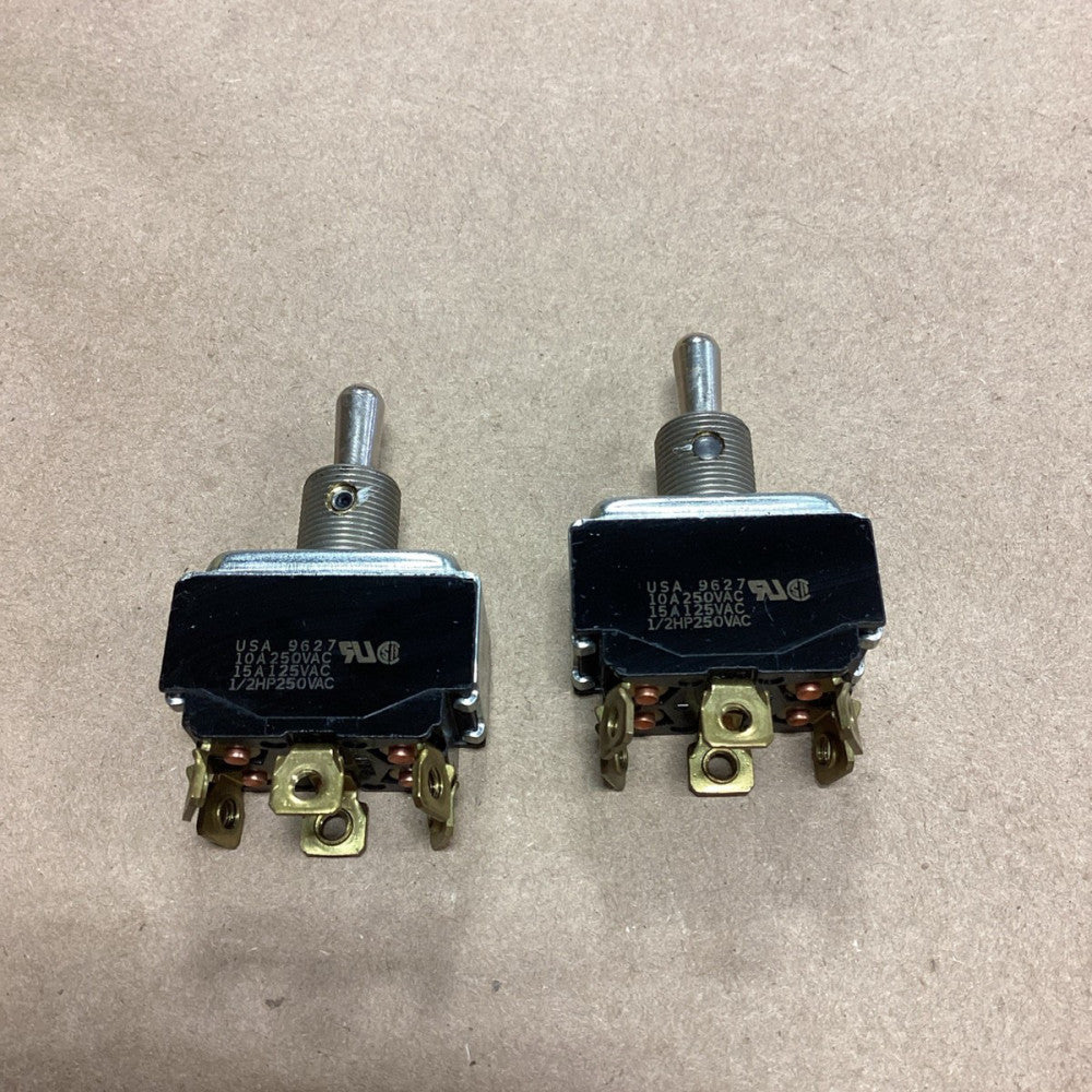 Lot Of 2 USA 9627 Toggle Switch 1/2 HP 250VAC BLACK *FREE SHIPPING*