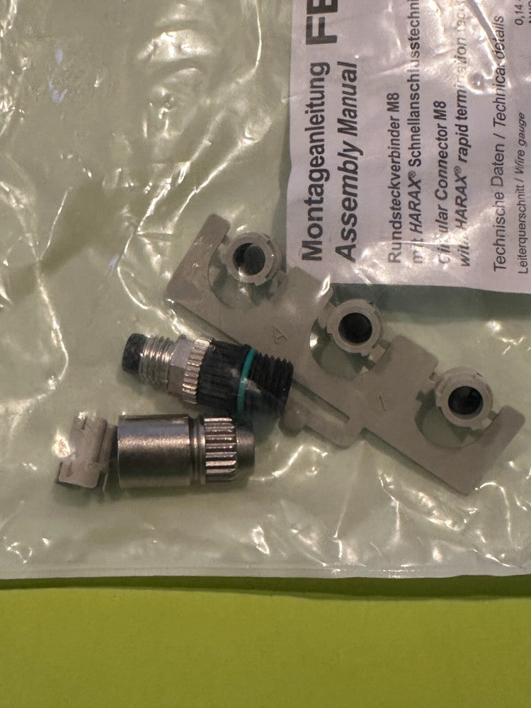 Festo NECU-S-M8G3-HX (562024) Plug Connector Circular M8 3pin - New Fast Ship