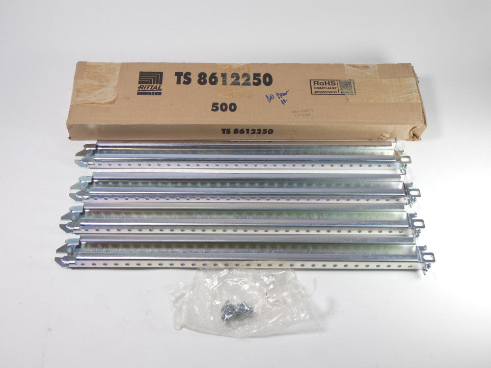 *Lot of 4* Rittal TS8612250 Punched Mounting Rail 18 x 38mm - NEW Surplus!