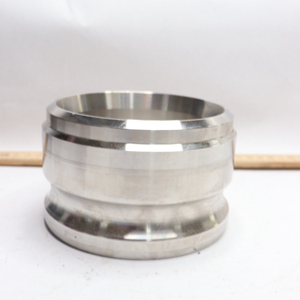PT Cam And Groove Adapter X Butt Weld Stainless Steel 4" 64604017 - 40AWB-4