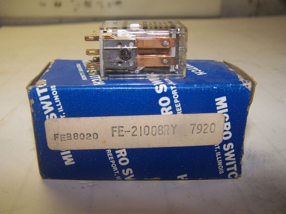 NEW MICRO SWITCH RELAY 12 VDC 185 OHMS  FE-21008RY