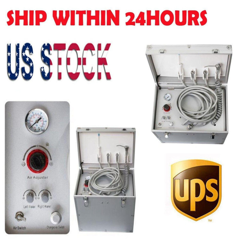 110V Dentist Safty Use Dental Portable Delivery Unit Case w/Suction~US Plug VR