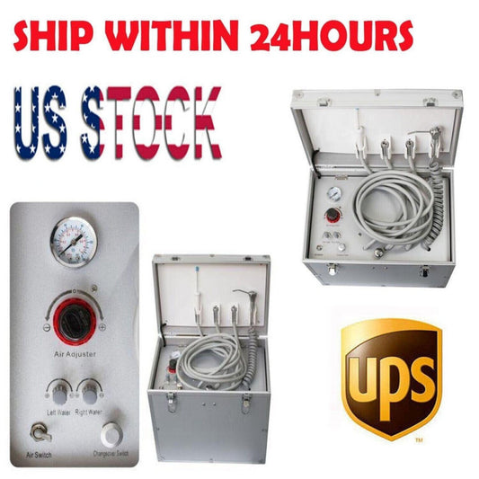110V Dentist Safty Use Dental Portable Delivery Unit Case w/Suction~US Plug VR