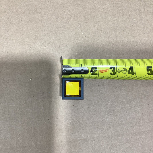 35-605-0340 Yellow Rectangle  R0054 028  PUSH BUTTON