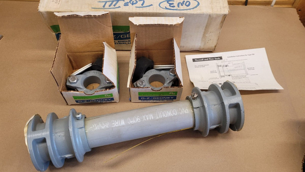 O-Z/Gedney WSK10-113 Thruwall & Floor Conduit Seal w/ WSK-1020 WSK-113-25