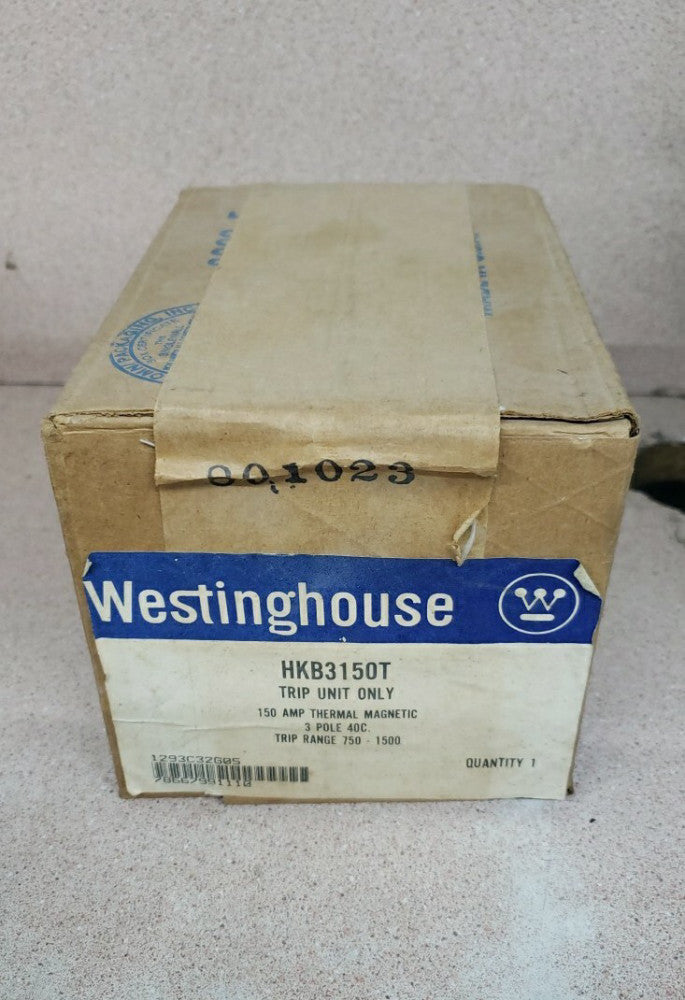 New Old Stock! Westinghouse HKB3150T Trip Unit 150A 3 Pole