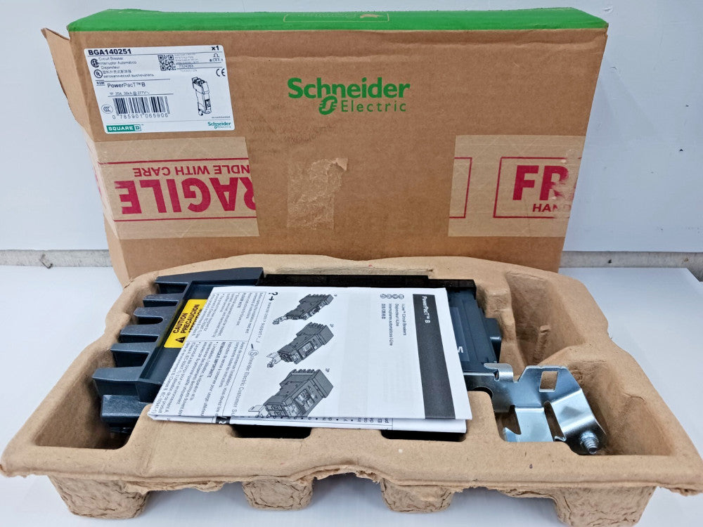 NEW SQUARE D 25 AMP I-LINE CIRCUIT BREAKER 1 POLE 277 VAC / 125 VDC BGA140251