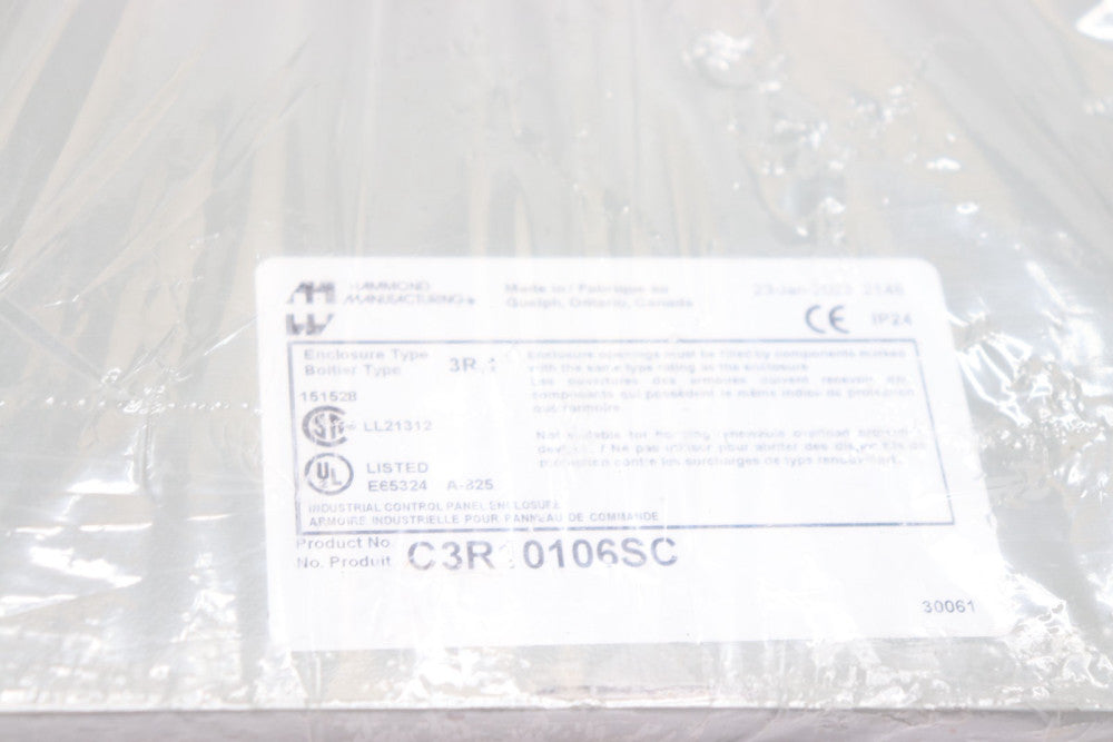 Hammond Enclosure 10" x 10" x 6" CR3R10106SC - Lid Only