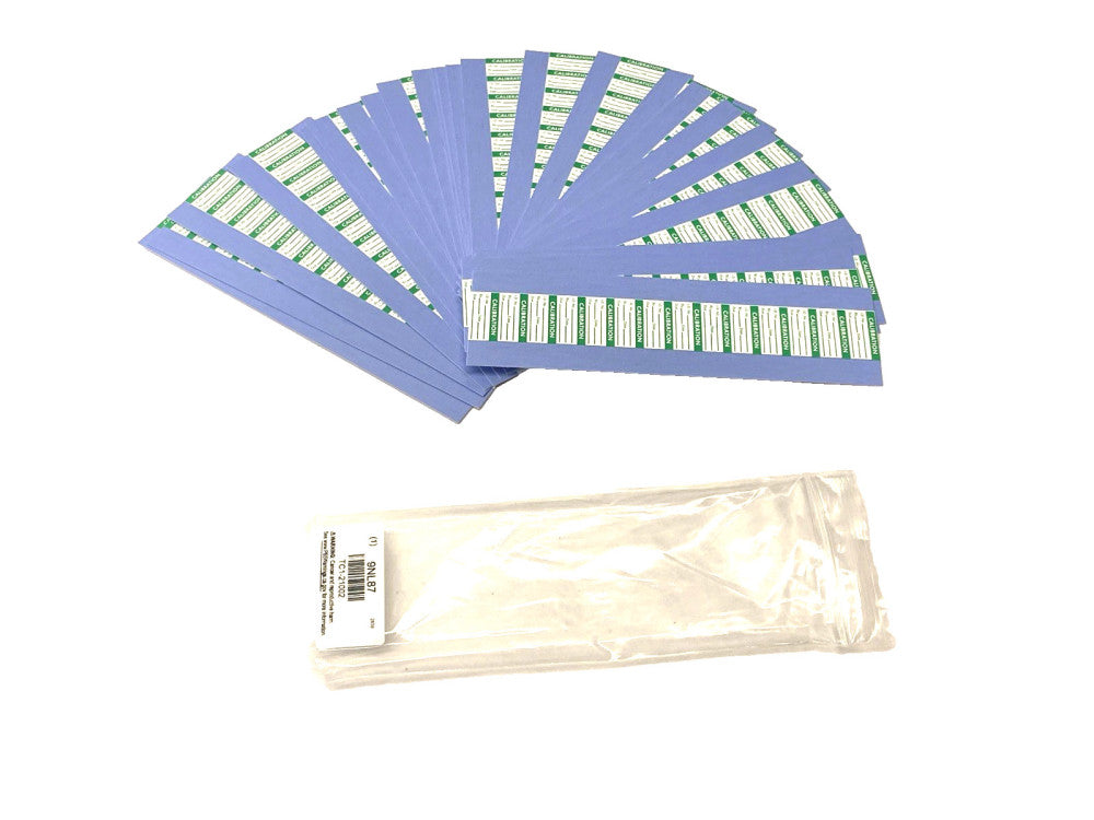 Stranco Inc TC1-21002 Calibration Label 1" x 1/2" Green/White Polyester 350-PACK