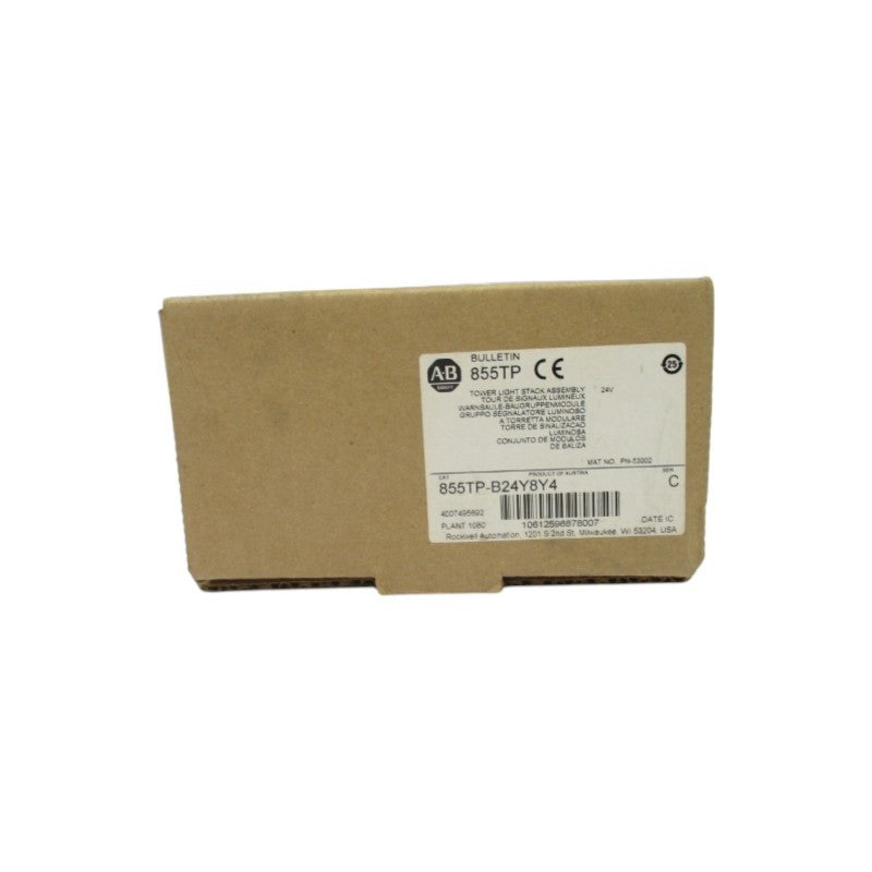 ALLEN BRADLEY 855TP-B24Y8Y4 SER. C 24V (BR/WH) NSMP